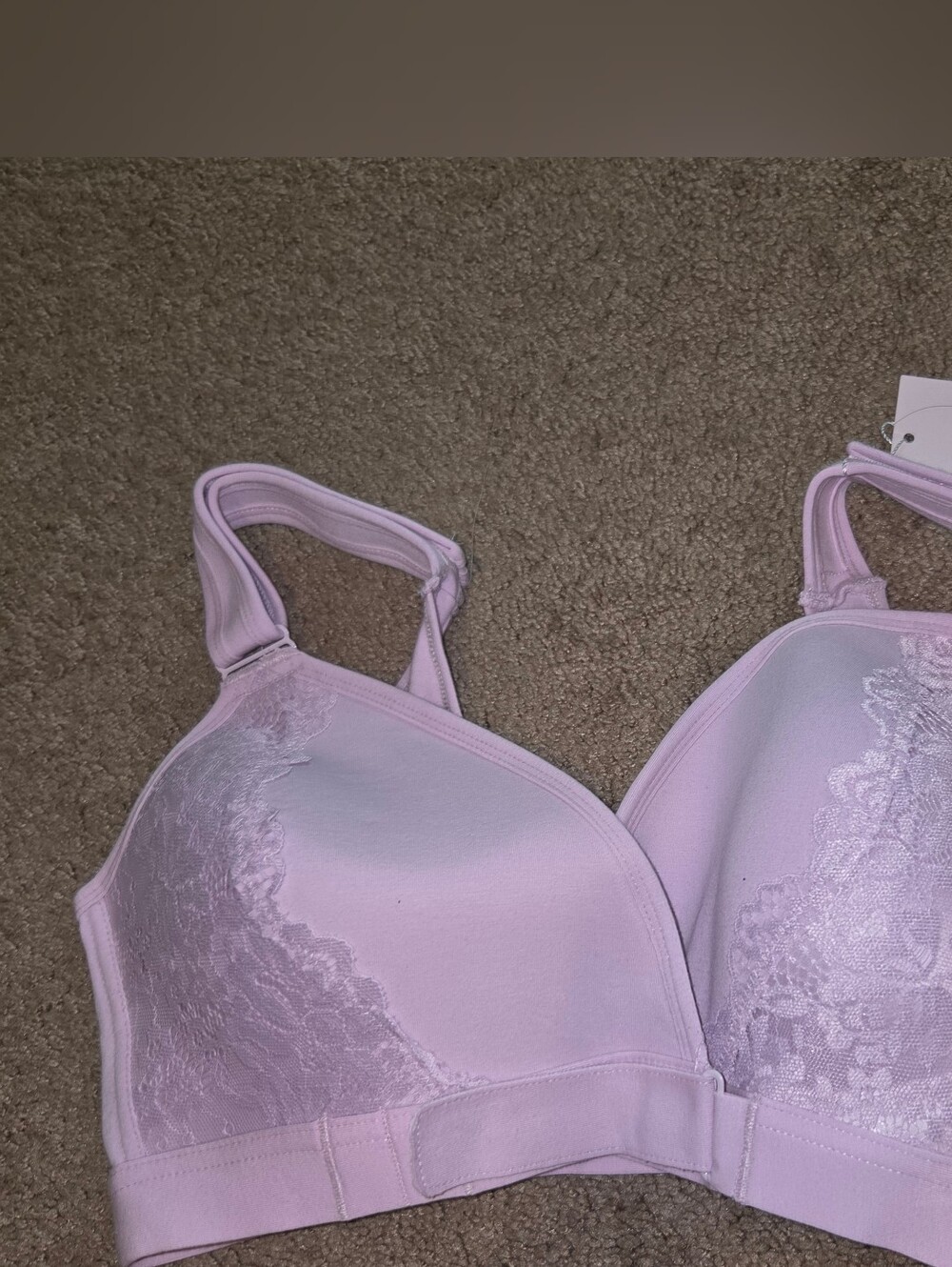 Lavender Lace Wireless Comfort Bra